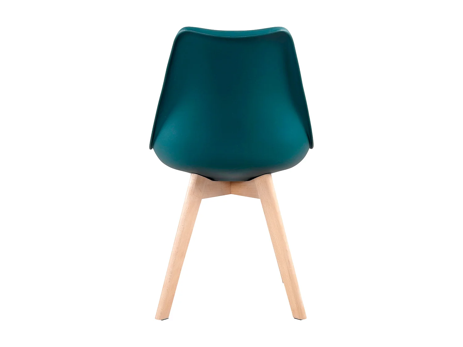 Lot de 4 chaises scandinaves NORA bleues avec coussin - HAPPY GARDEN