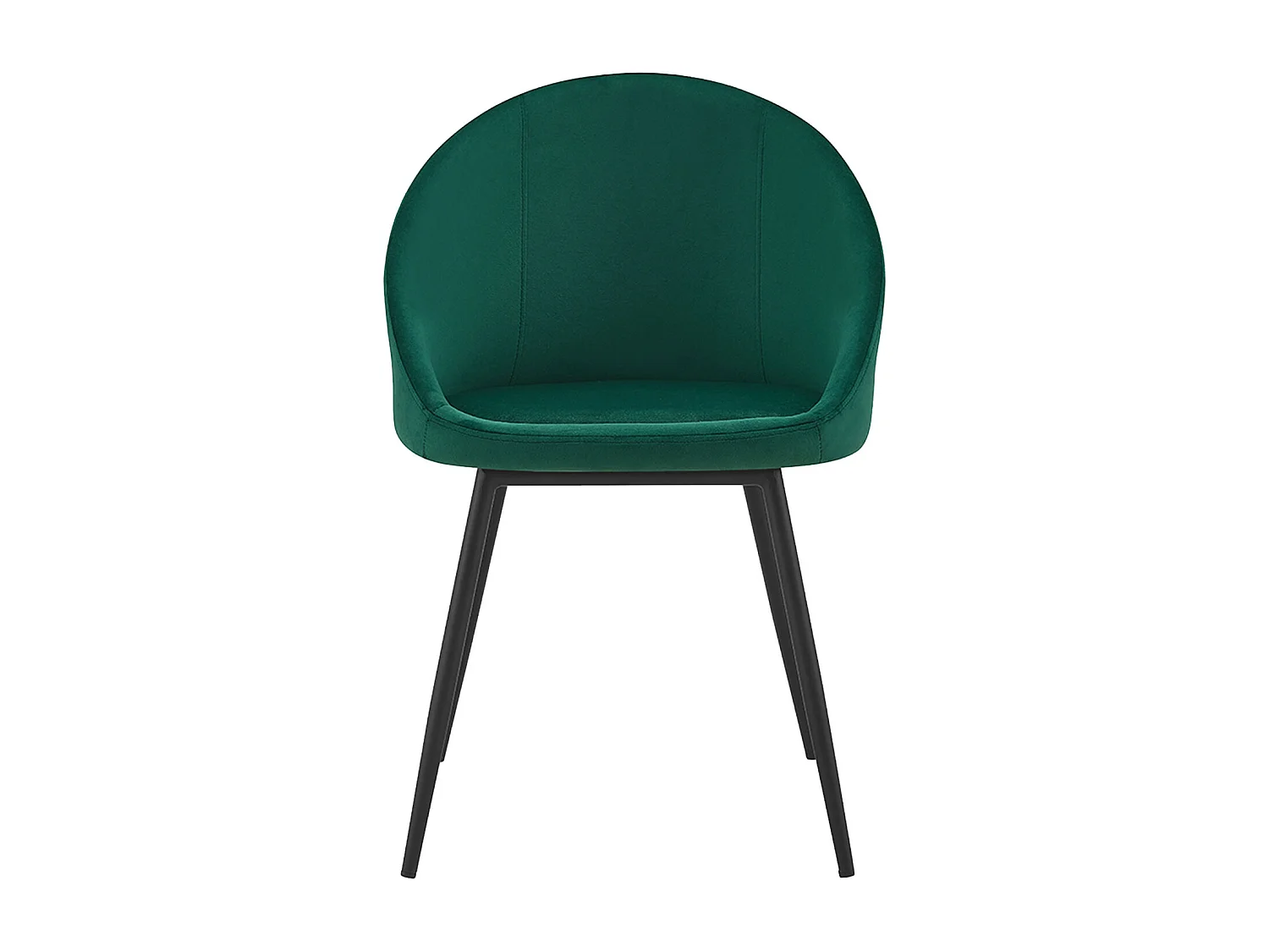 Lot de 2 chaises vintage DIANE velours vert - HAPPY GARDEN