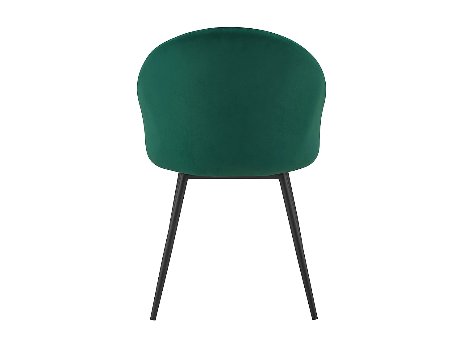 Lot de 2 chaises vintage DIANE velours vert - HAPPY GARDEN