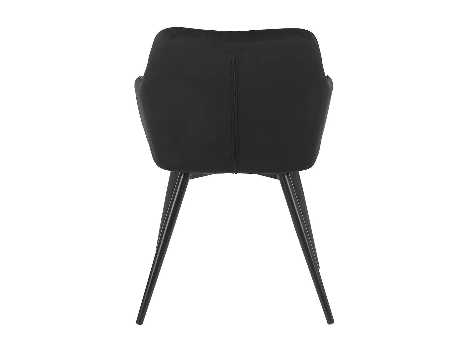 Lot de 2 chaises en velours BERTILLE noires - HAPPY GARDEN