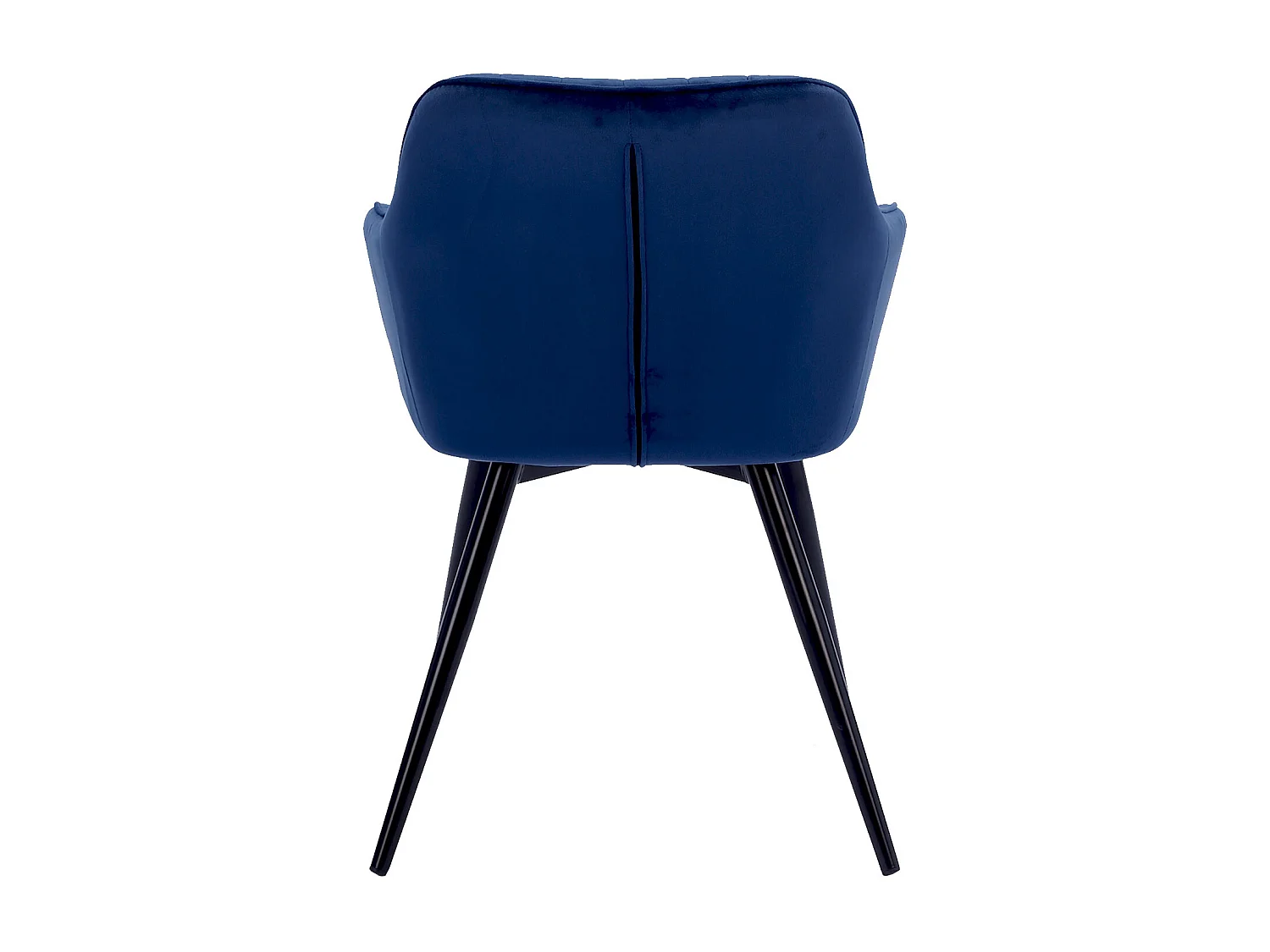 Lot de 2 chaises en velours BERTILLE bleues - HAPPY GARDEN