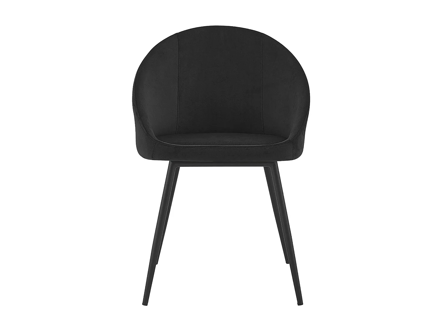 Lot de 2 chaises vintage DIANE velours noir - HAPPY GARDEN