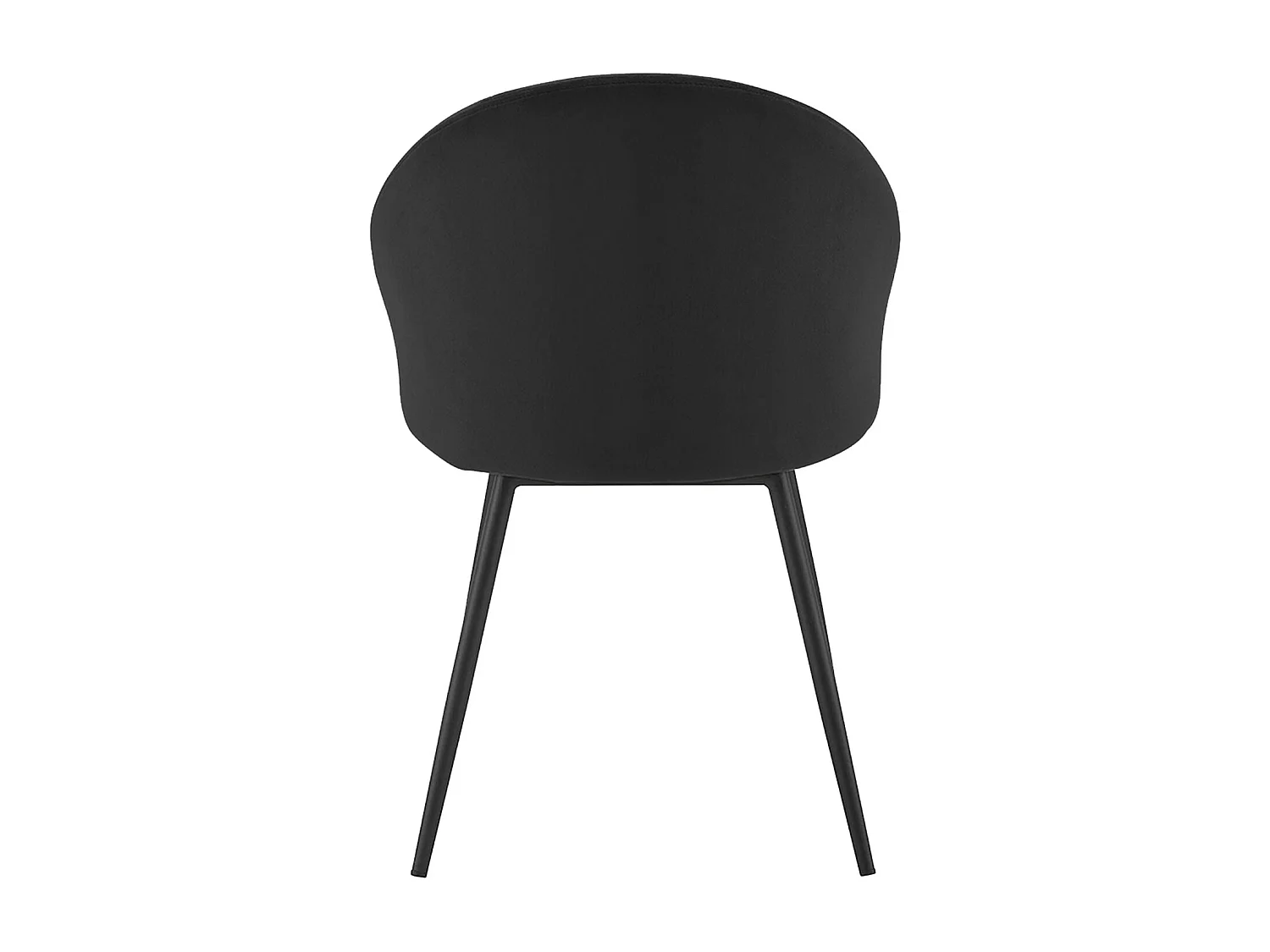 Lot de 2 chaises vintage DIANE velours noir - HAPPY GARDEN