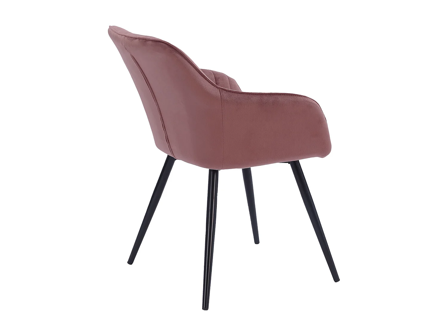 Lot de 2 chaises en velours BERTILLE roses - HAPPY GARDEN