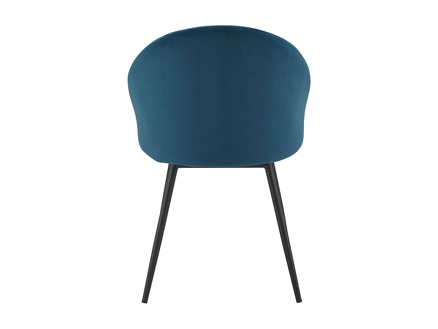 Lot de 2 chaises vintage DIANE velours bleu - HAPPY GARDEN