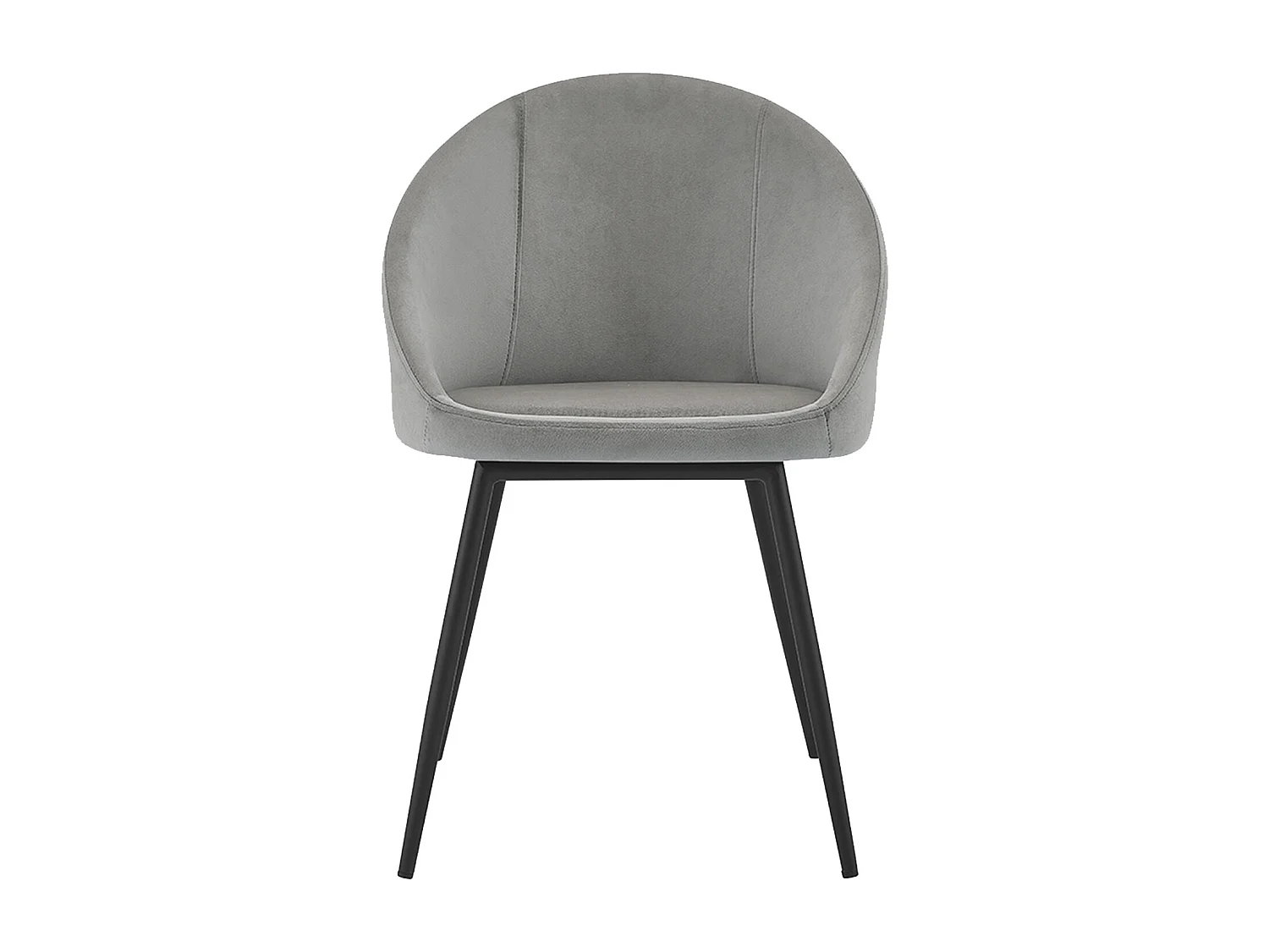 Set van 2 vintage DIANE grijs fluwelen stoelen