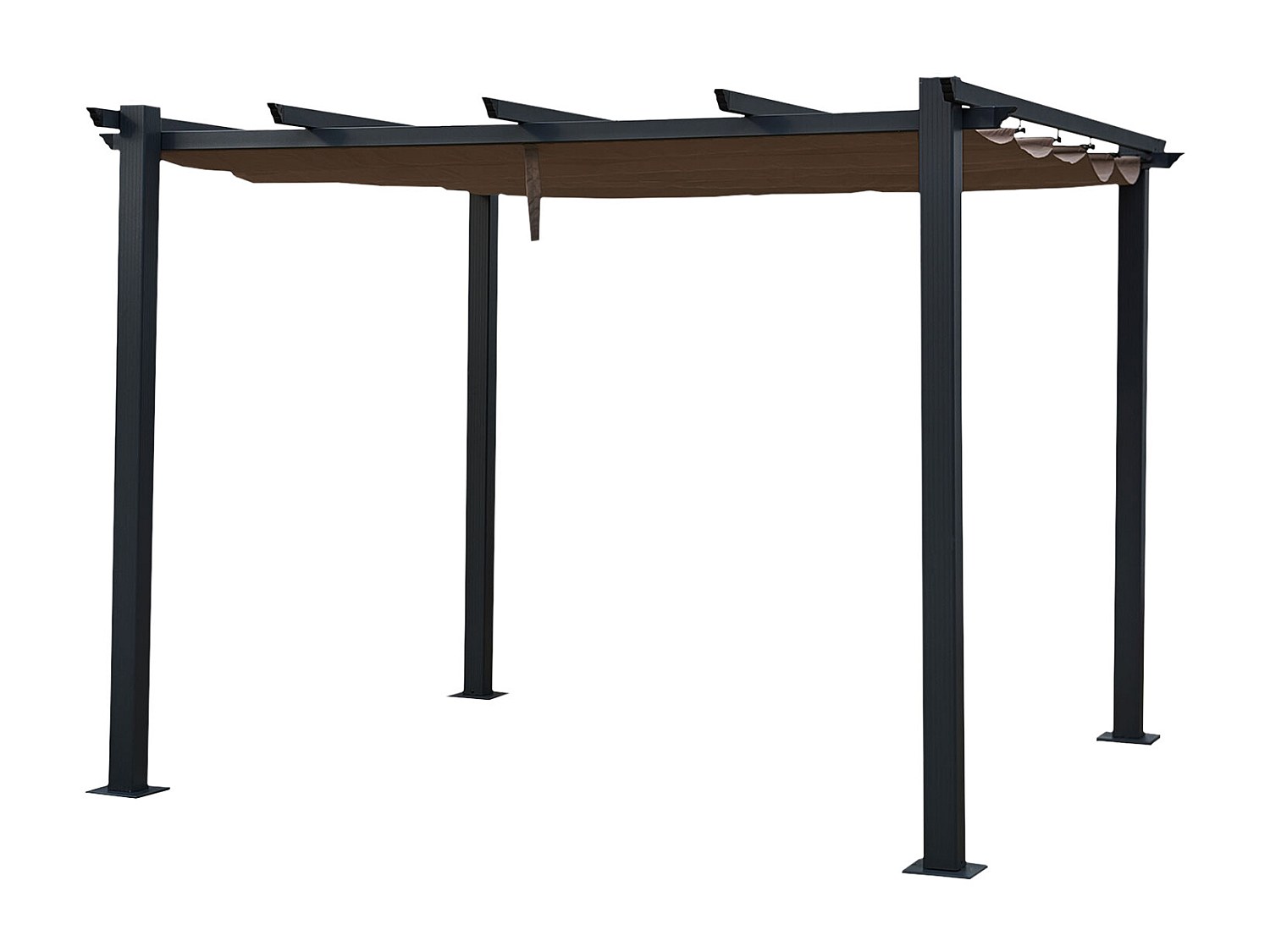 Pérgola independiente 3 × 3m CASSIS topo estructura de aluminio