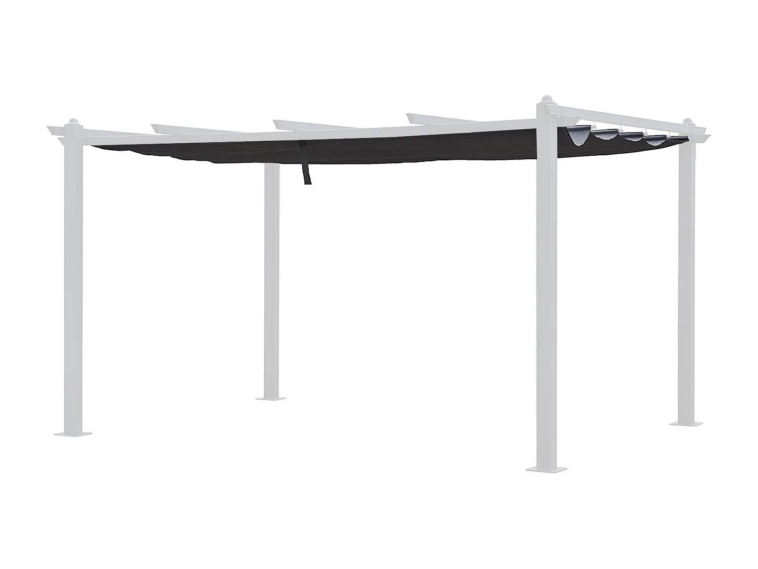 Doek voor zelfdragende pergola 3 × 4m CASSIS grijs