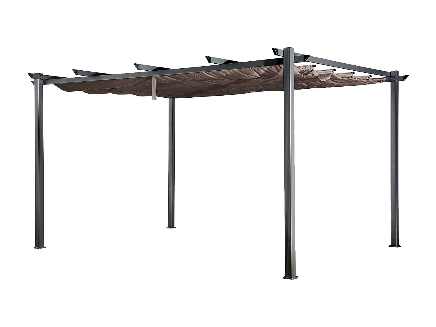 Pérgola independiente 3 × 4m CASSIS topo estructura de aluminio