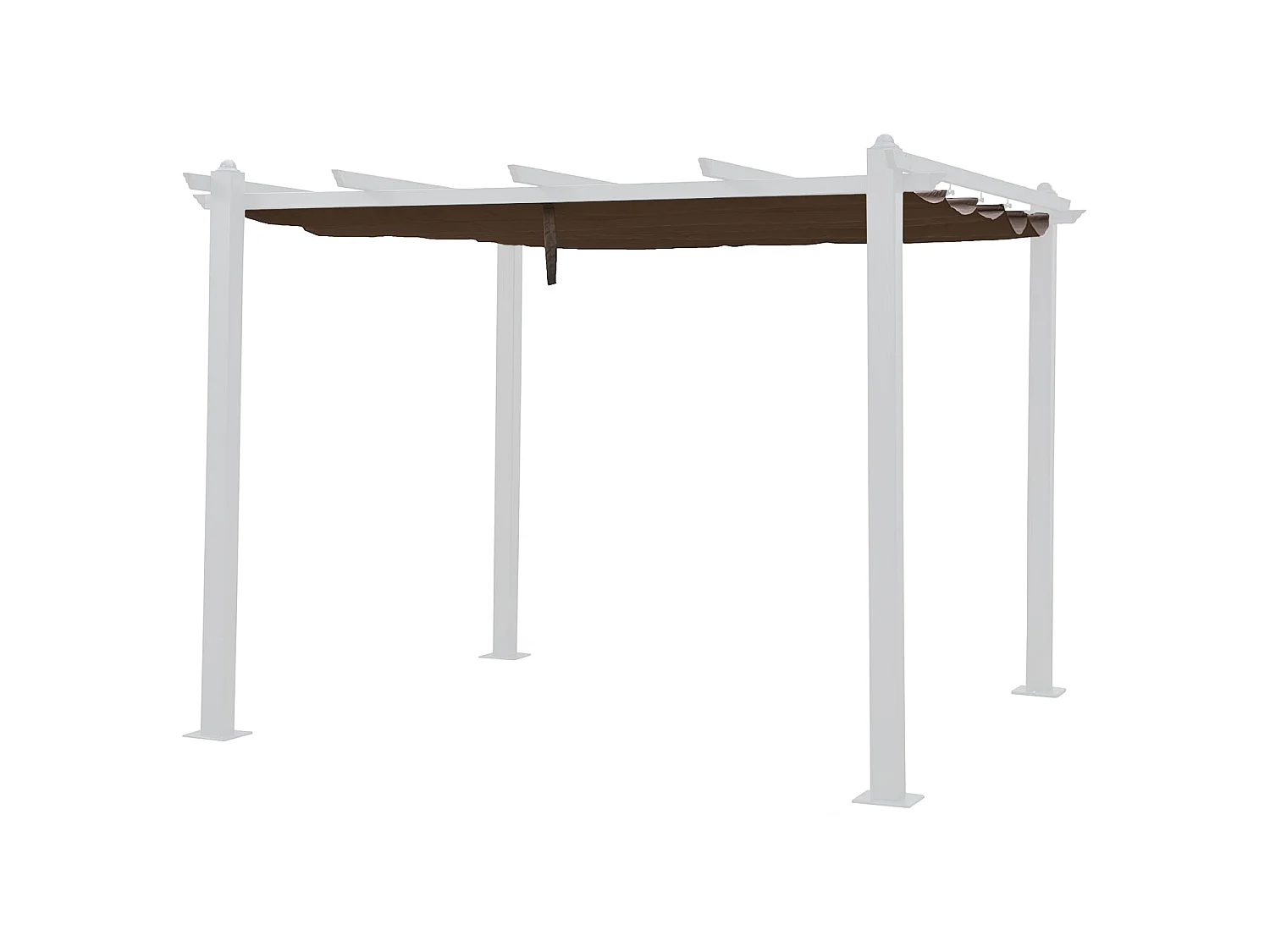 Tecido para pérgula autoportante 3 × 3m CASSIS taupe