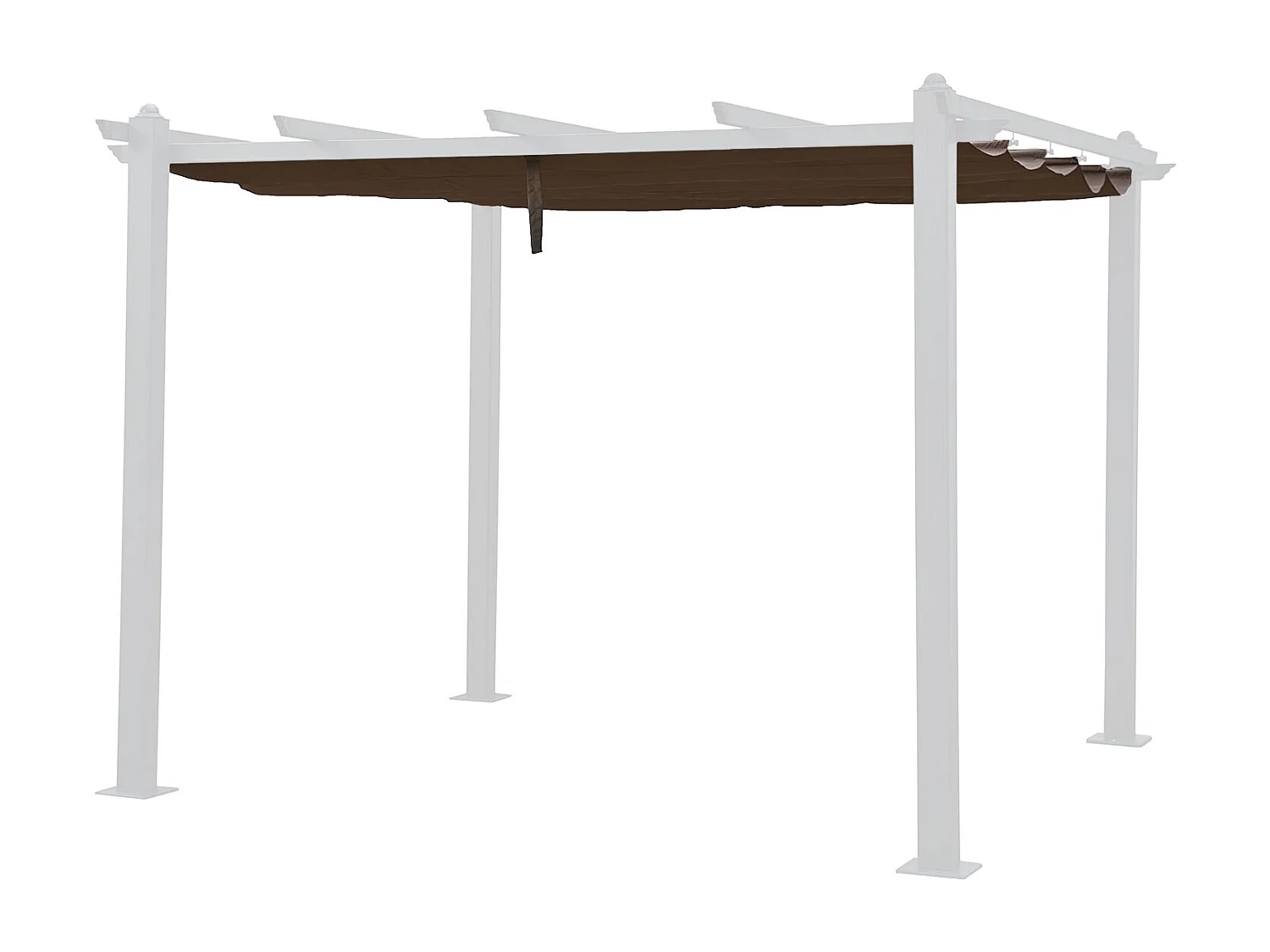 Doek voor zelfdragende pergola 3 × 3m CASSIS taupe