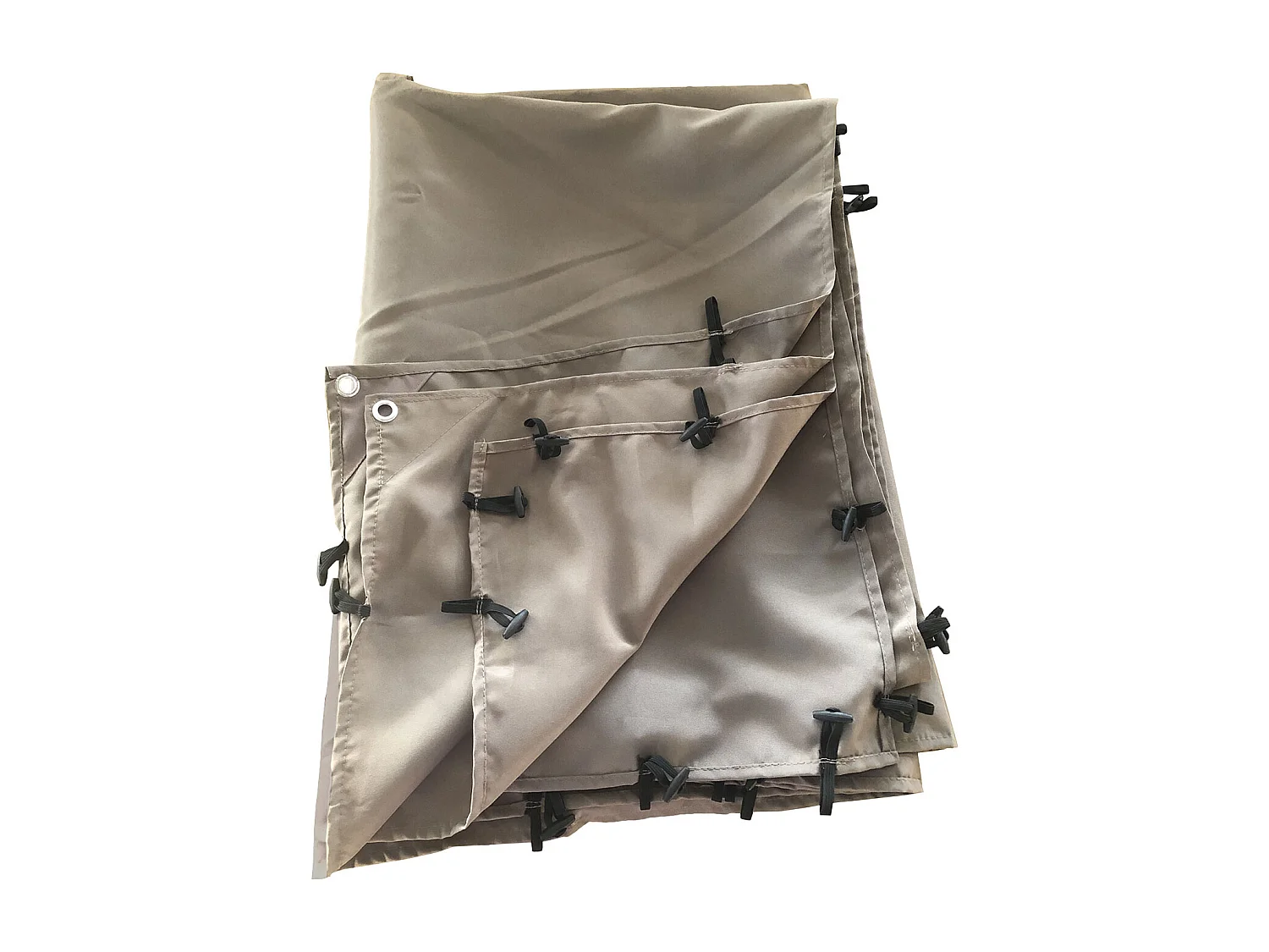 Lona color topo de 2,96 x 2,50m para pérgola mural de 3 × 2,5m NICE