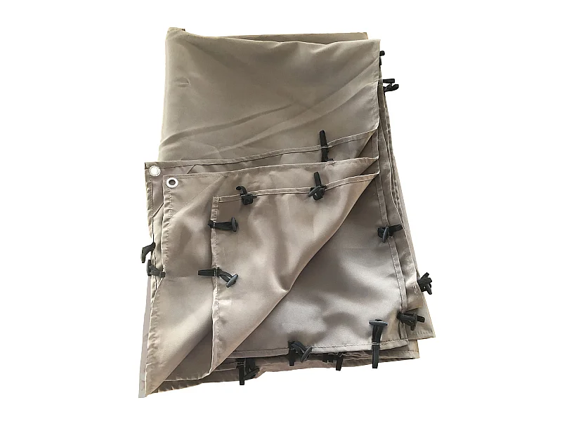 Toile pour pergola murale 3 × 2,5m NICE taupe - HAPPY GARDEN