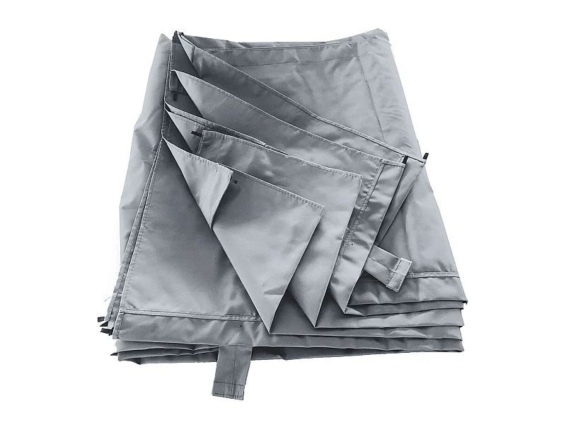 Lona gris de 2,85 x 3,51m para pérgola de estructura 3 × 4m FRÉJUS - HAPPY GARDEN