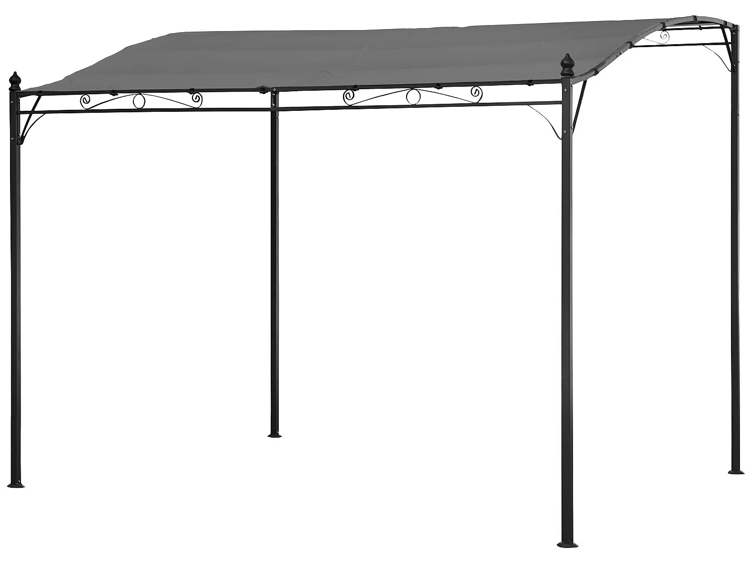 Pergola voor wandmontage 3 × 2,5m NICE grijs