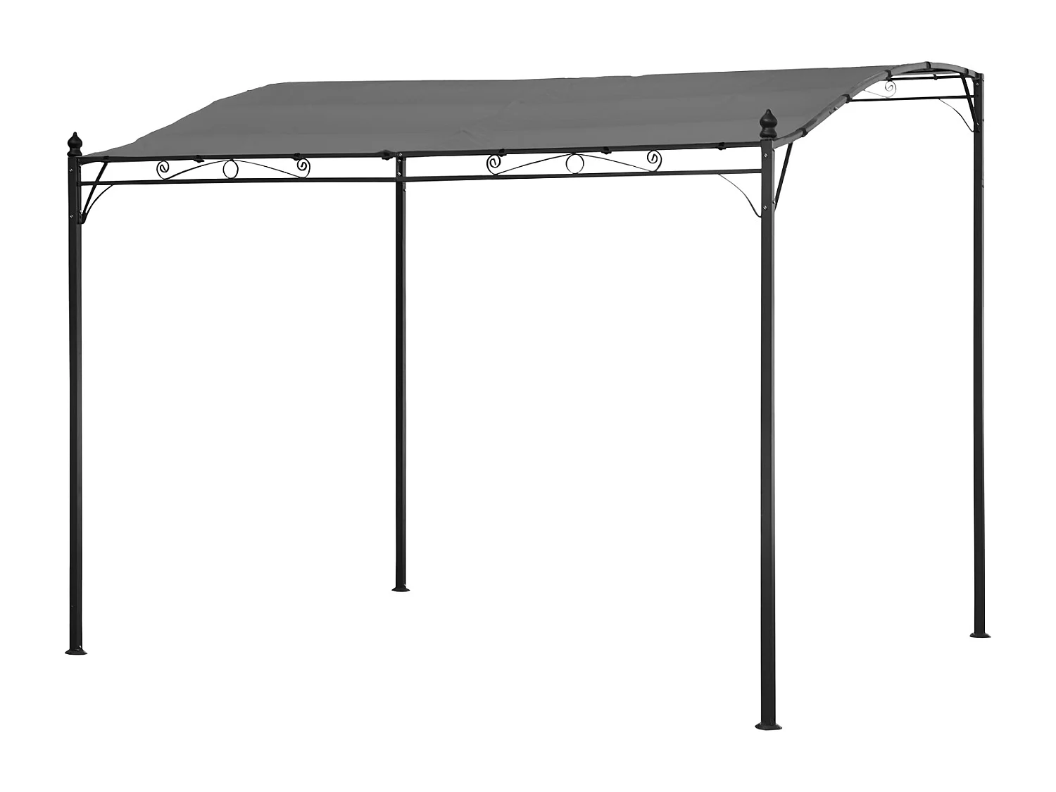 Pergola voor wandmontage 3 × 2,5m NICE grijs