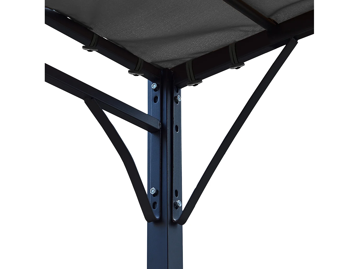 Pergola voor wandmontage 3 × 2,5m NICE grijs