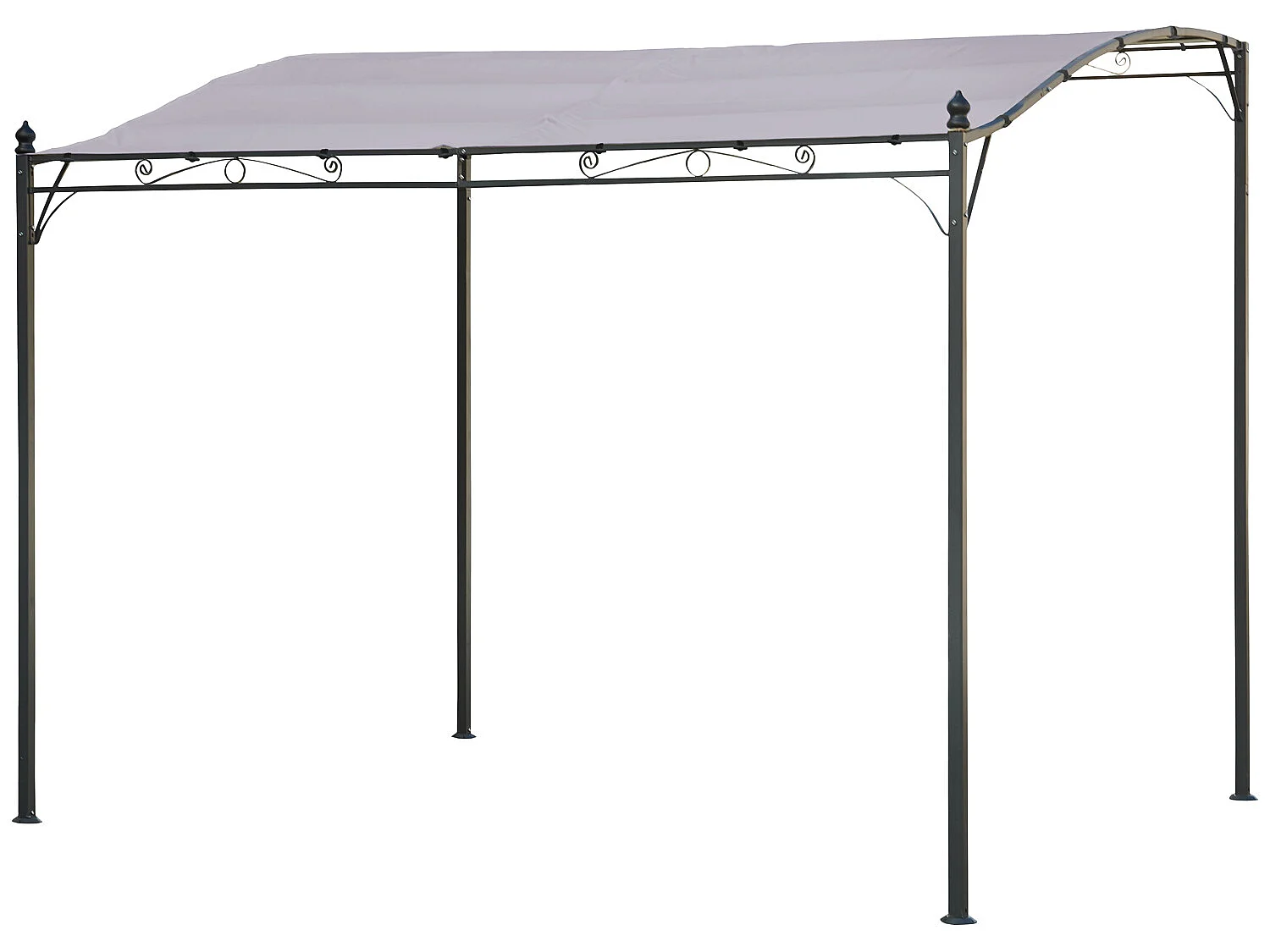 Wandpergola 3 × 2,5m NICE taupe