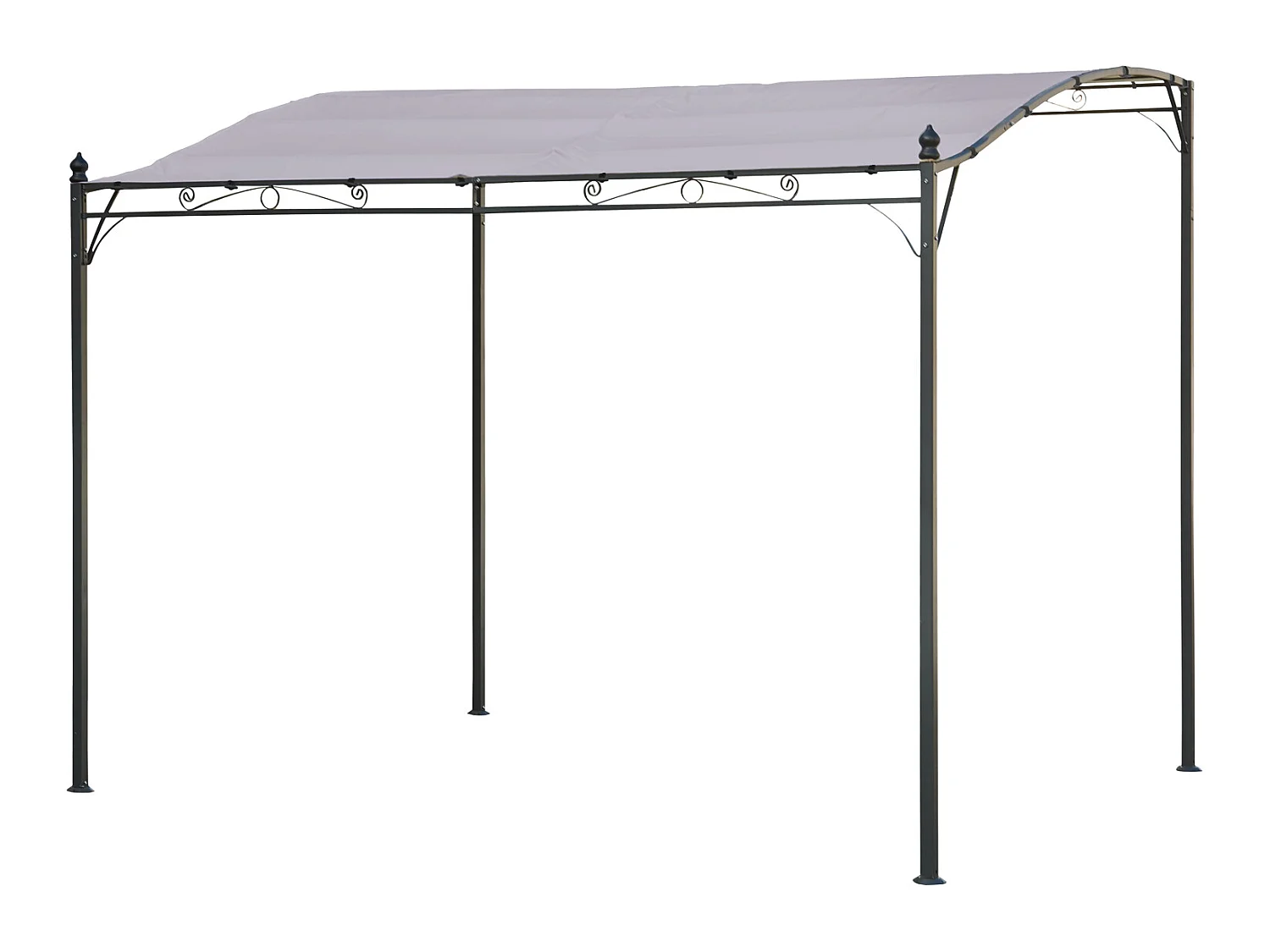Pergola murale 3 × 2,5m NICE taupe - HAPPY GARDEN