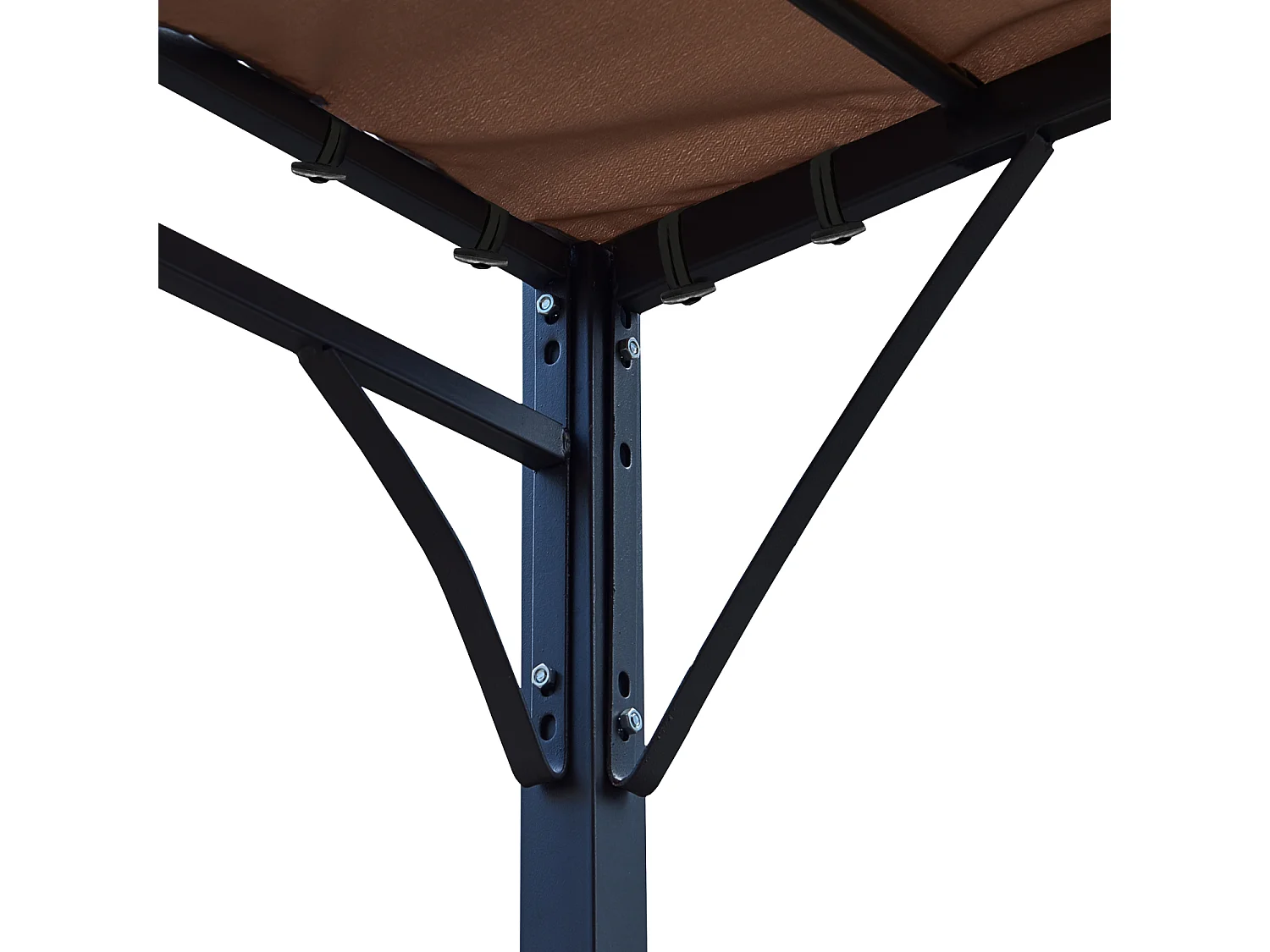 Pergola murale 3 × 2,5m NICE taupe - HAPPY GARDEN