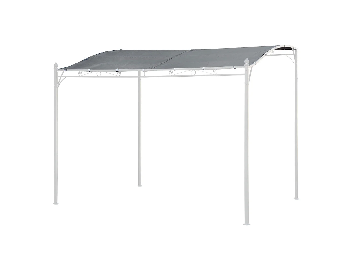 Tuch für Wandpergola 3 × 2,5m NICE grau