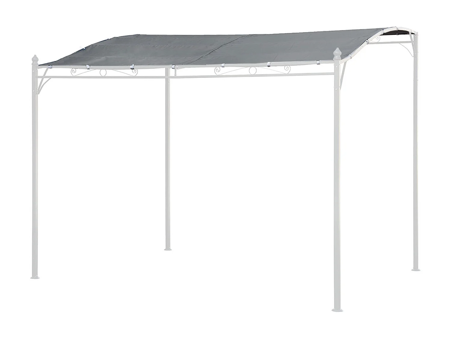 Wand pergola afdekking 3 × 2.5m NICE grijs