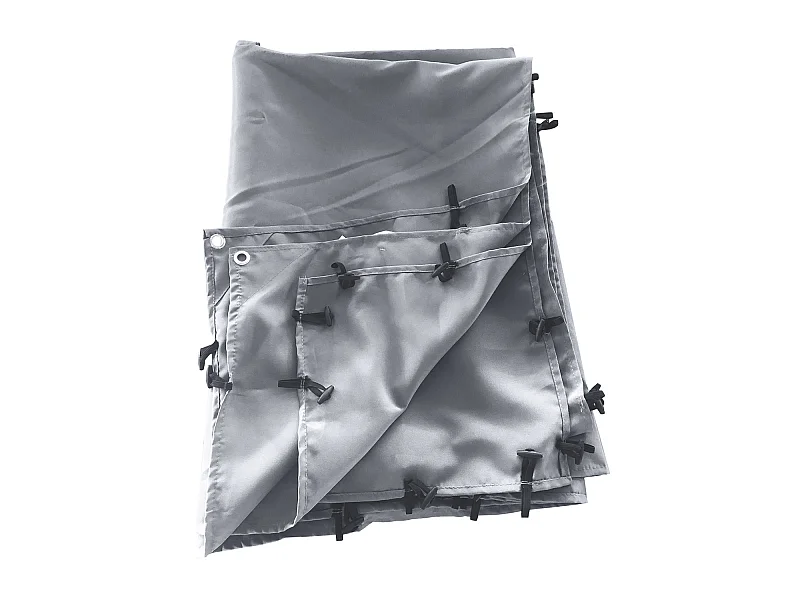 Lona gris de 2,96 x 2,50m para pérgola mural de 3 × 2,5m NICE - HAPPY GARDEN