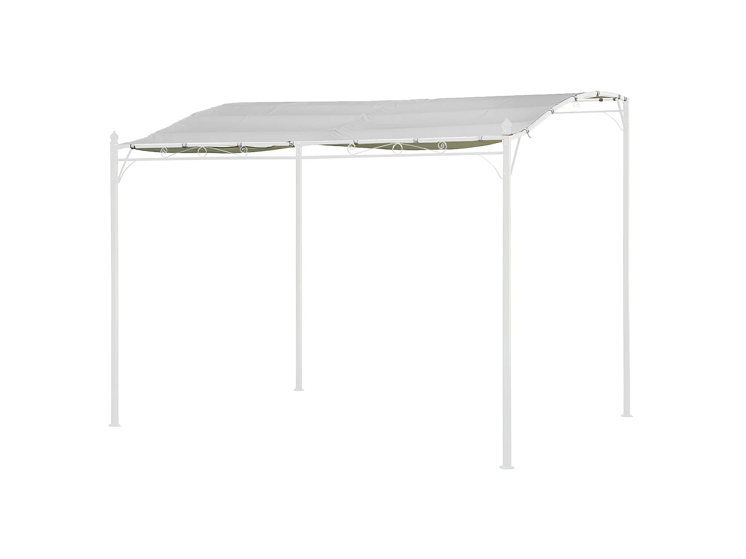 Leinwand für Wandpergola 3 × 2,5m NICE beige