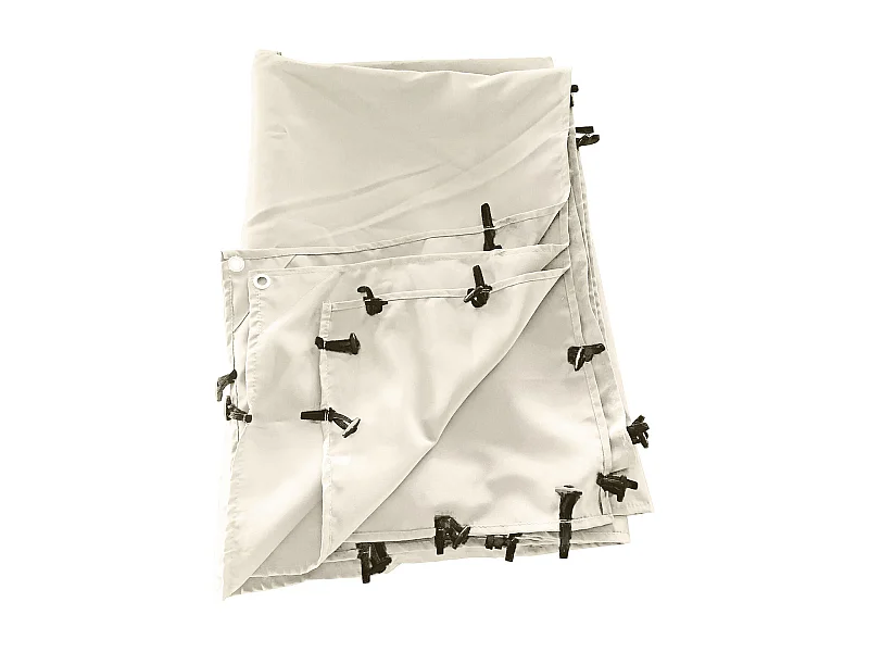 Lona beige de 2,96 x 2,50m para pérgola mural de 3 × 2,5m NICE