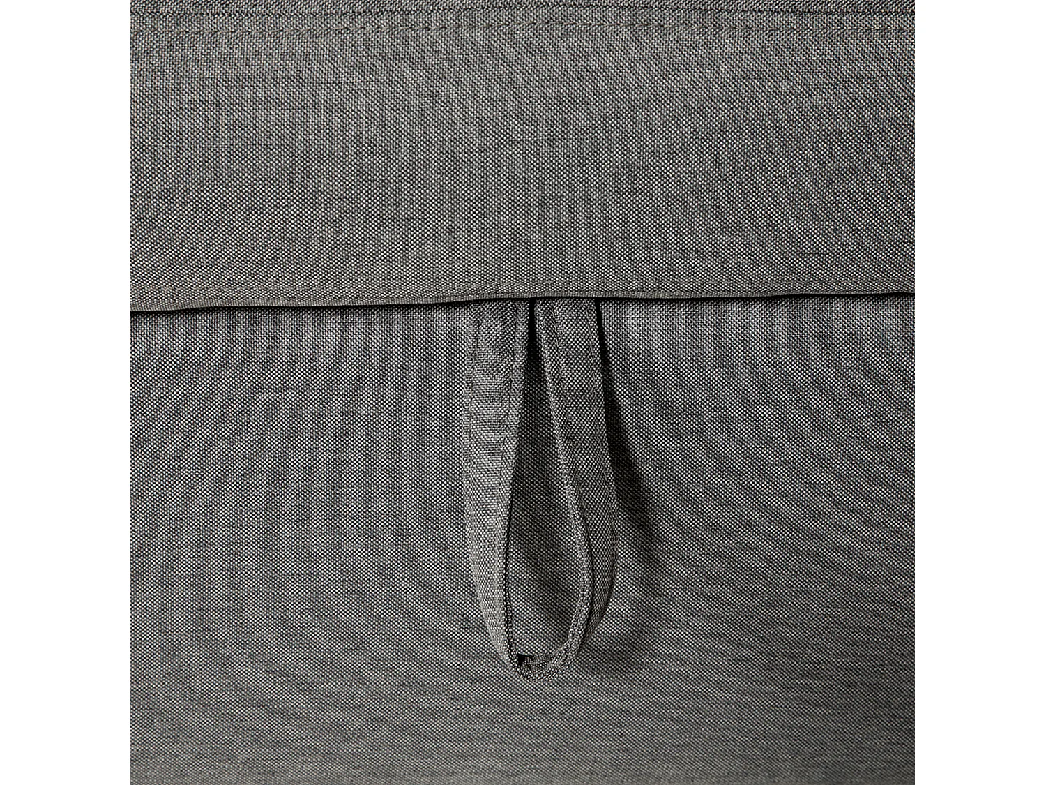 Canapé d'angle convertible WARREN 3 places gris avec méridienne réversible et coffre de rangement