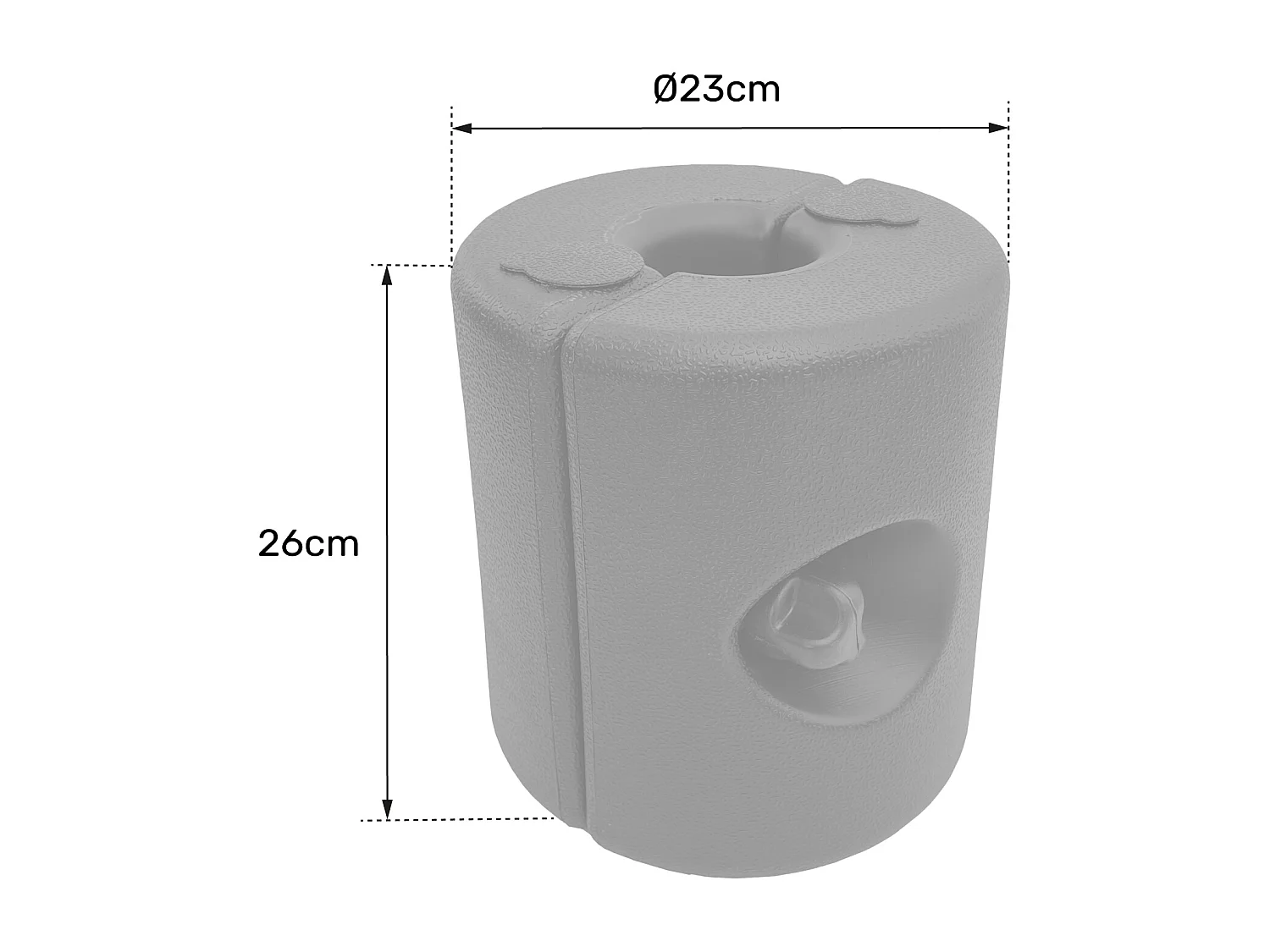 Lot de 4 poids de lestage CARNAC pour tente de réception - HAPPY GARDEN