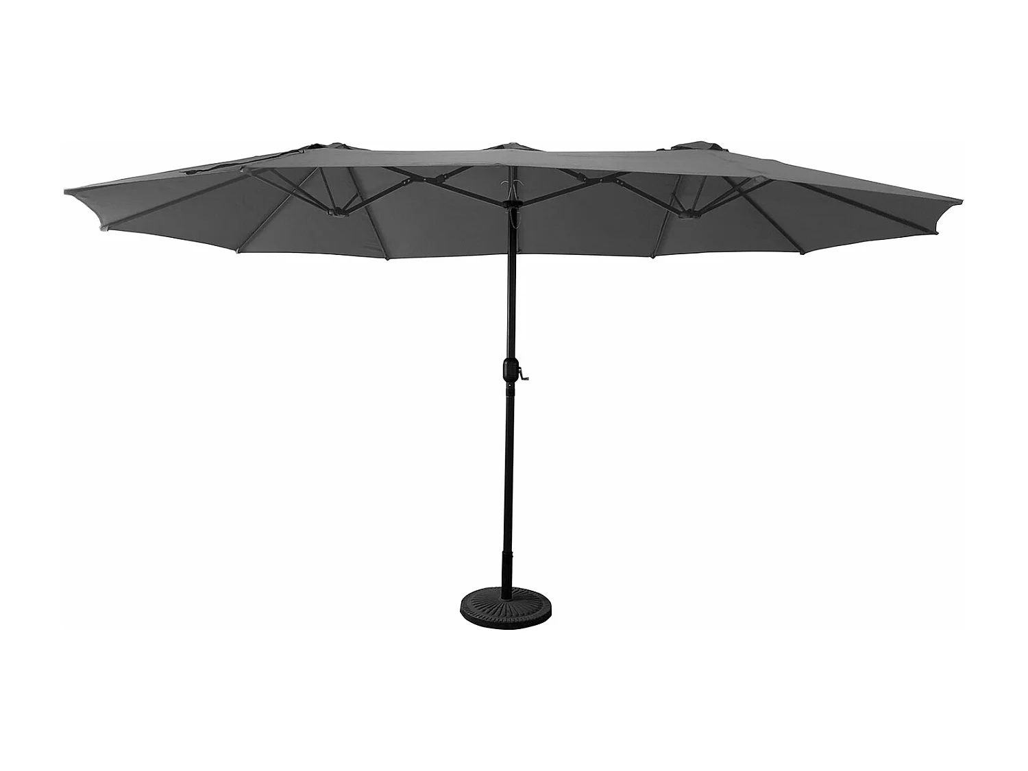 Guarda-chuva duplo 2,7x4,6m LINAI cinza