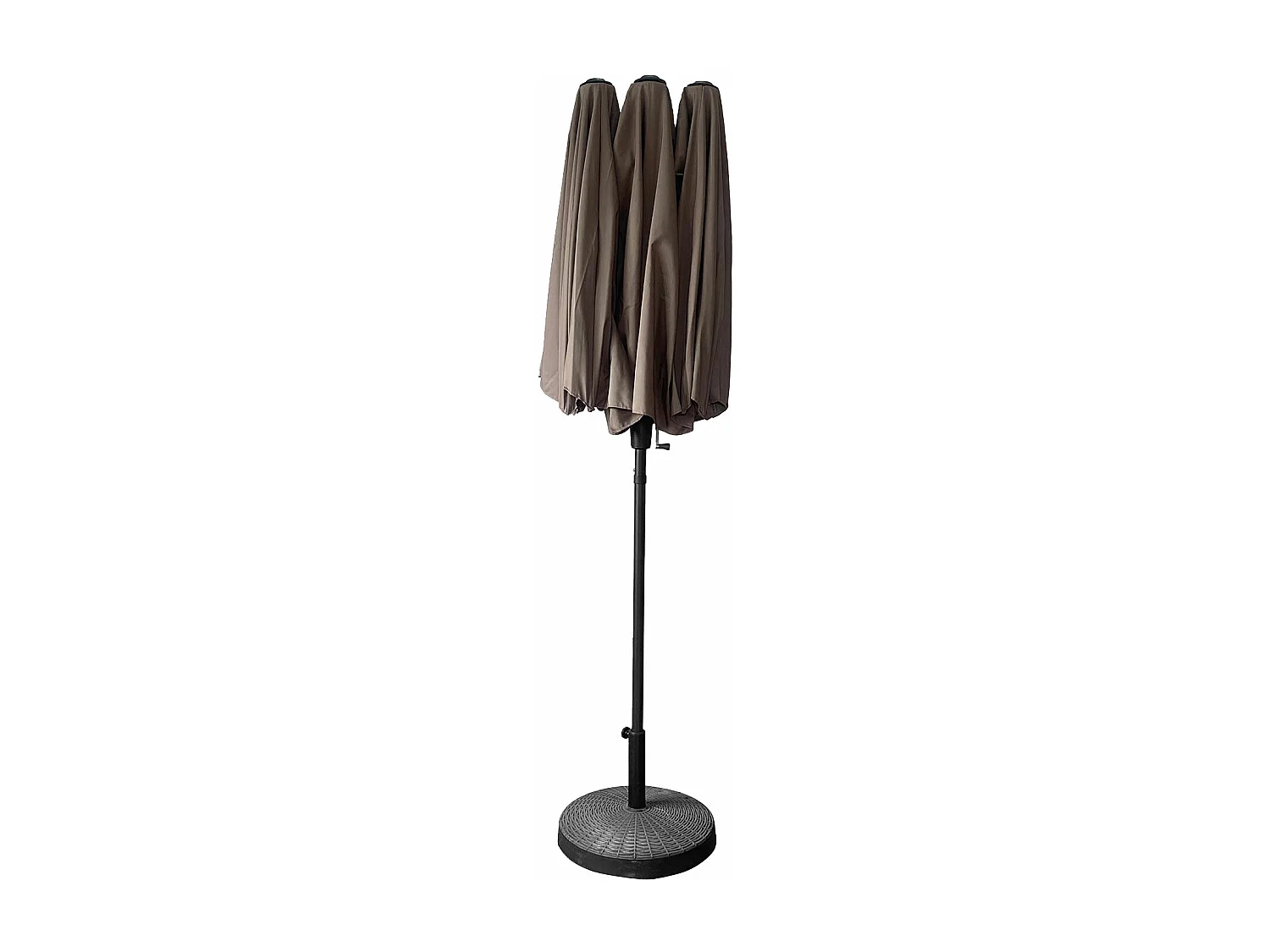 Dubbele parasol 2x4m LINAI taupe