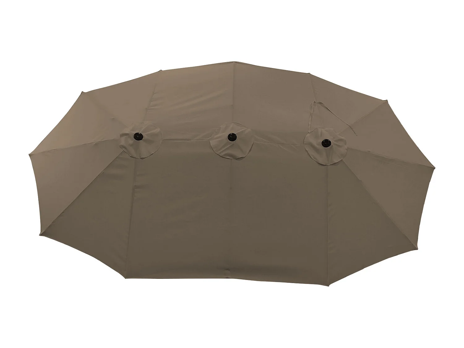 Dubbele parasol 2x4m LINAI taupe