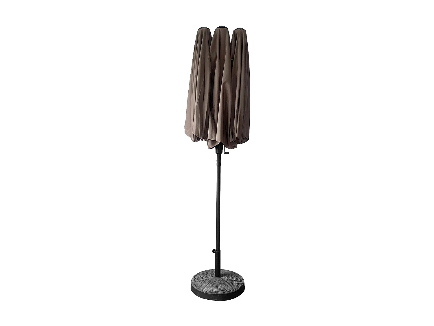 Dubbele parasol 2x4m LINAI taupe