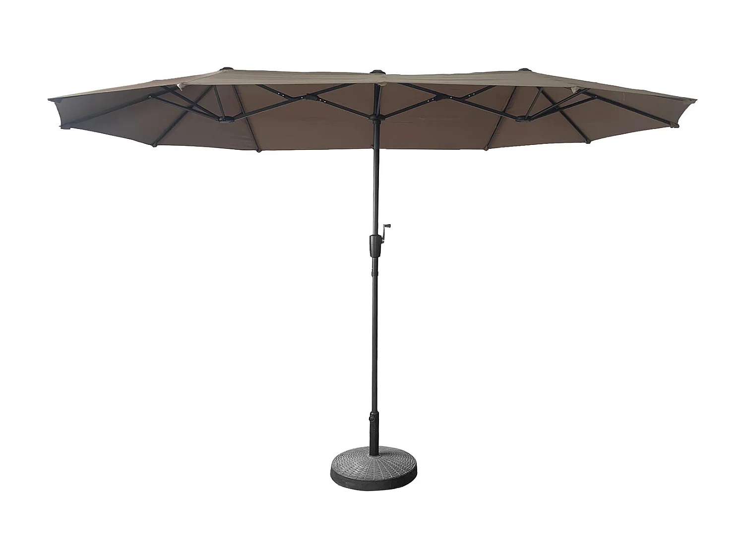Dubbele parasol 2x4m LINAI taupe