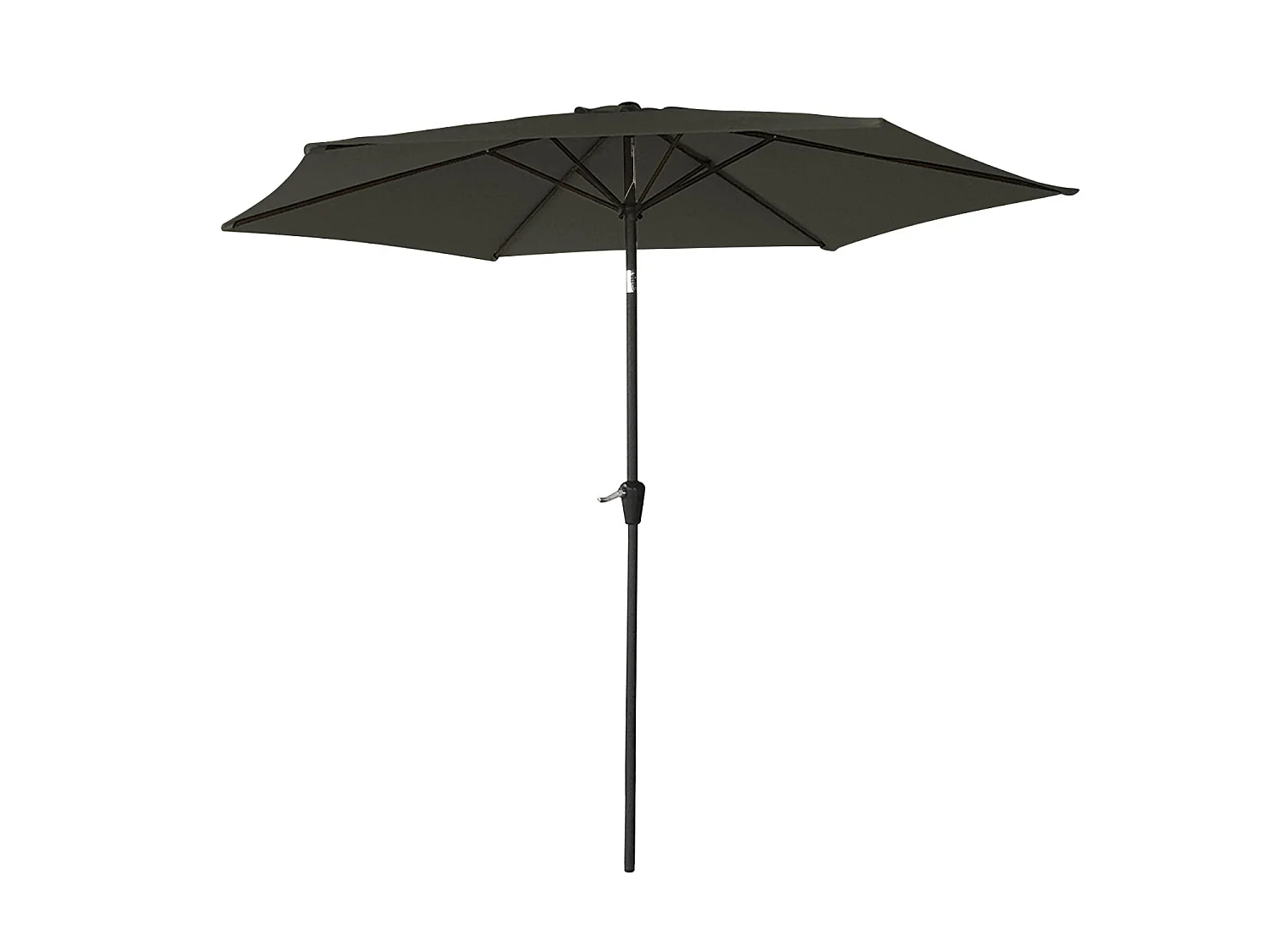 Gerader Sonnenschirm HAPUNA rund 2,70m Durchmesser grau