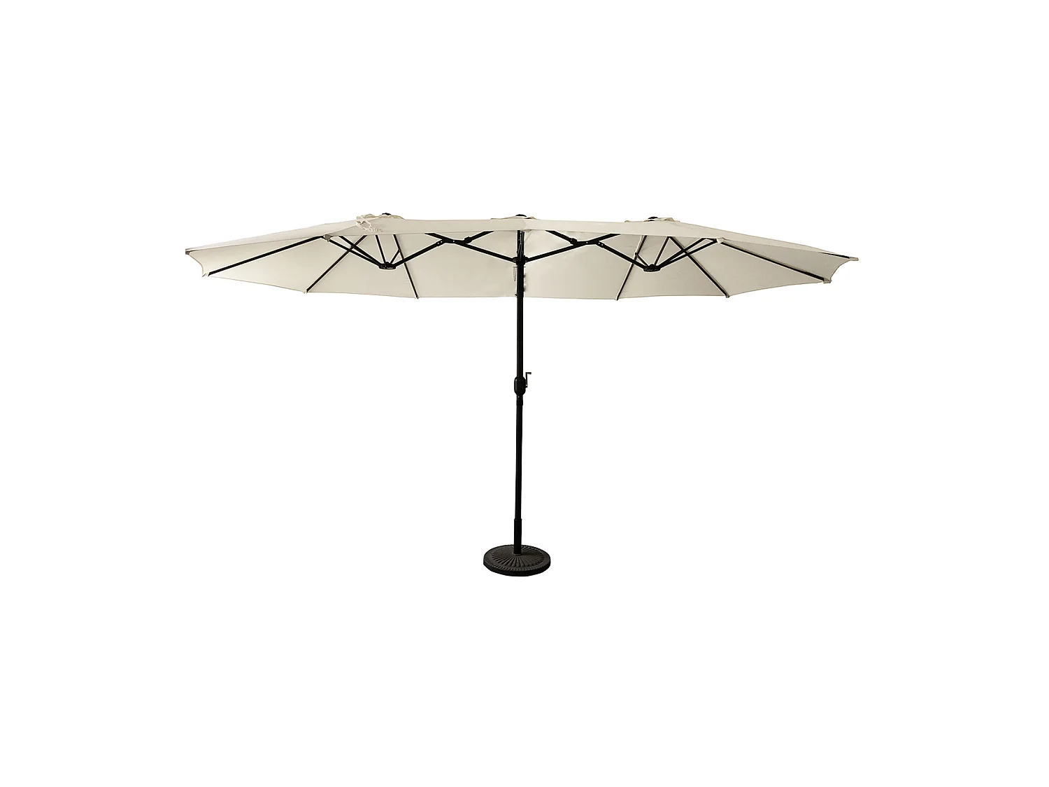 Dubbele parasol 2,7x4,6m LINAI beige