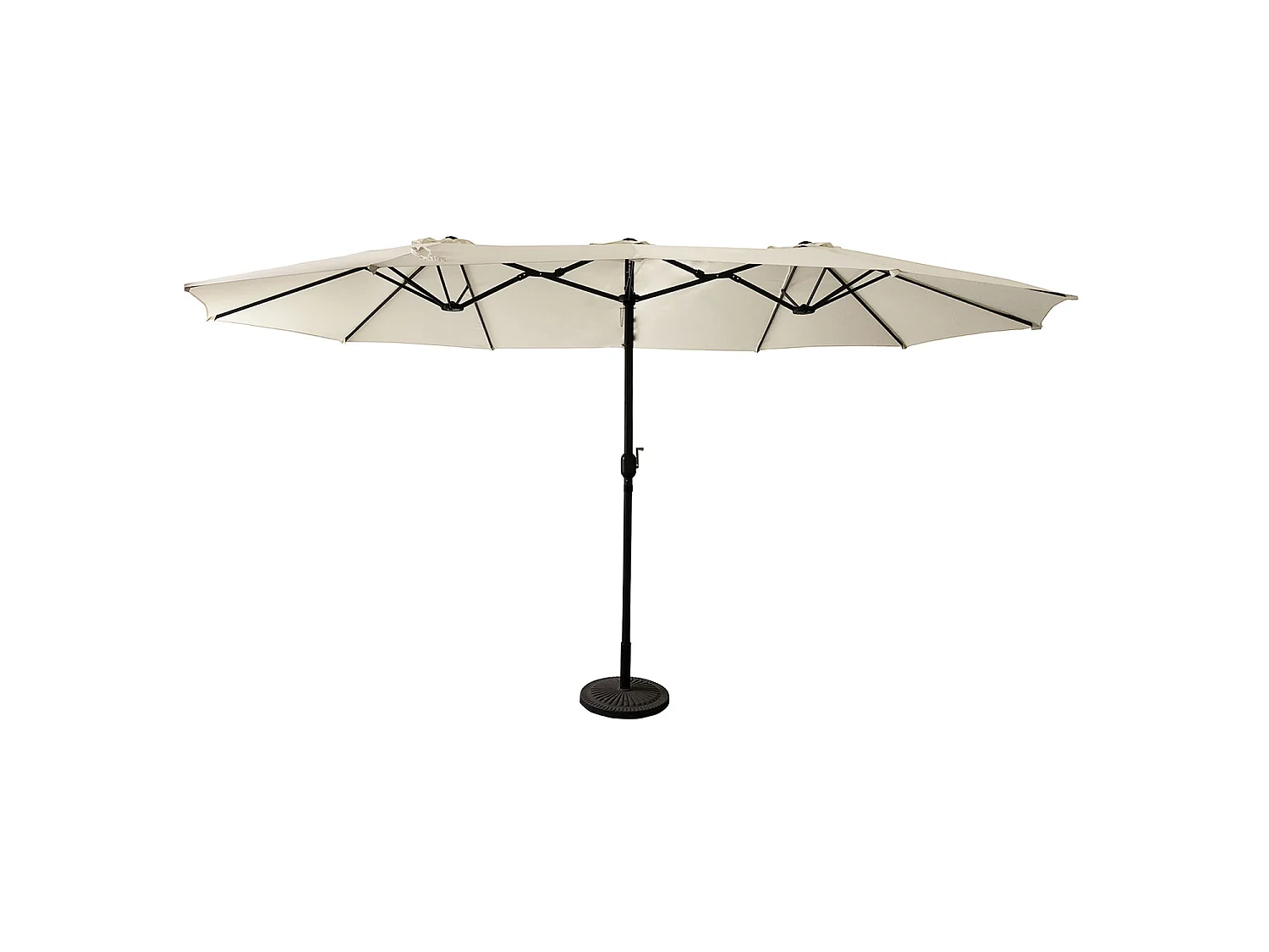 Dubbele parasol 2,7x4,6m LINAI beige