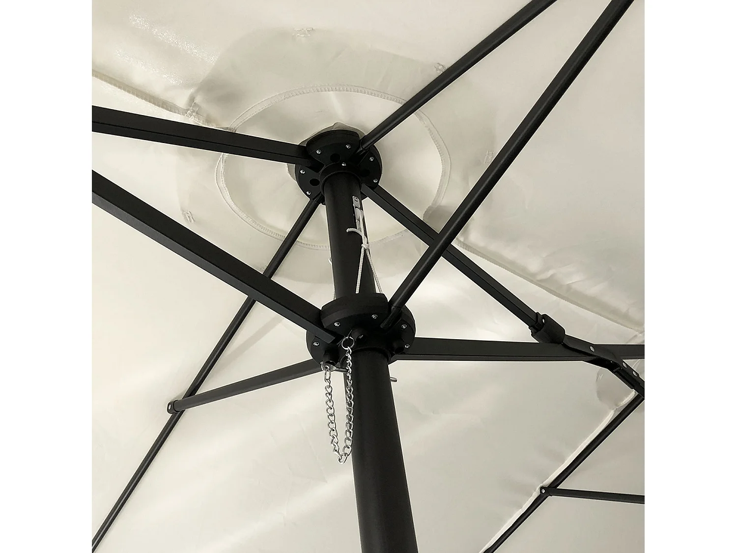 Parasol double 2,7x4,6m LINAI beige - HAPPY GARDEN