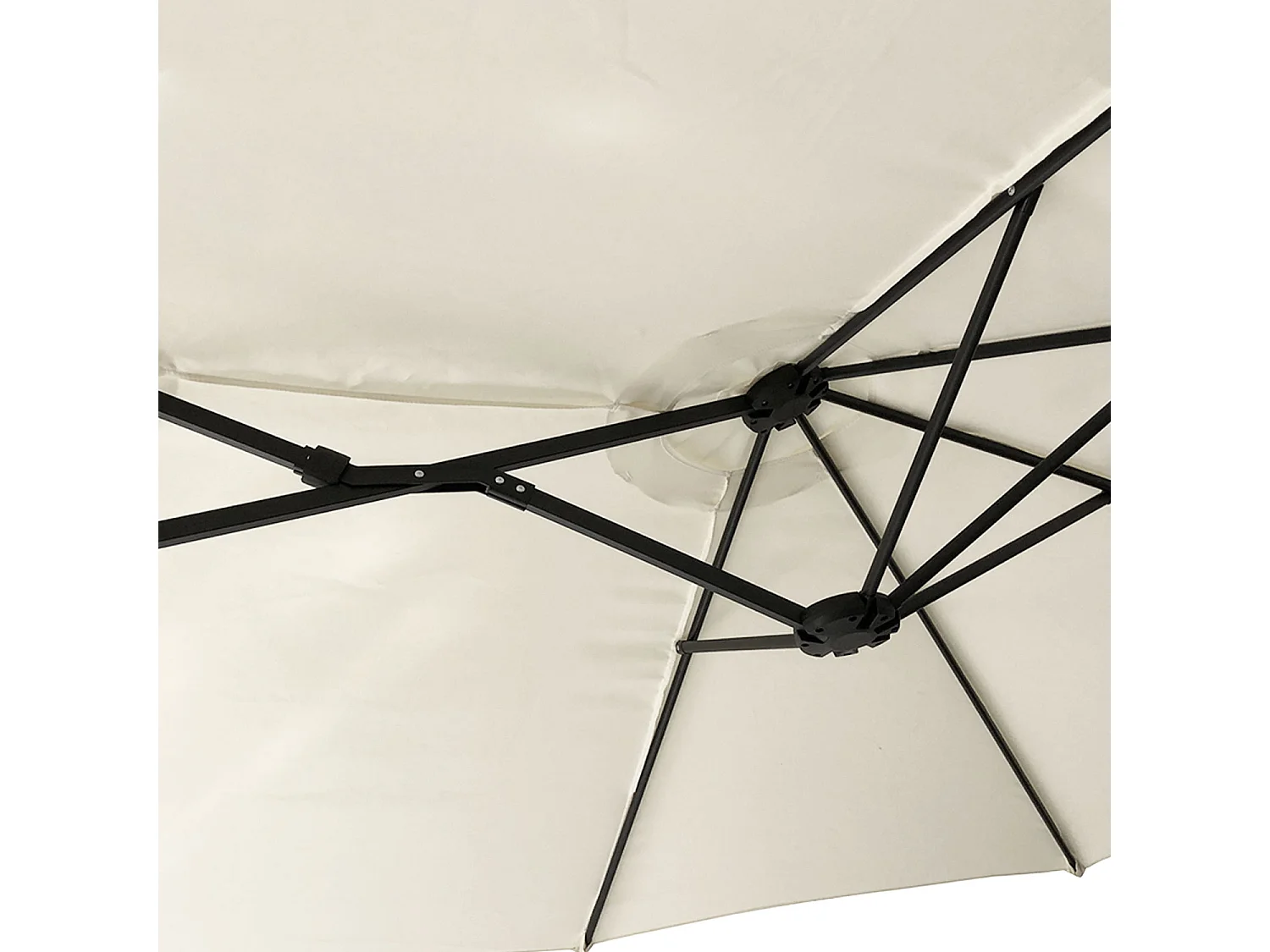Parasol double 2,7x4,6m LINAI beige - HAPPY GARDEN