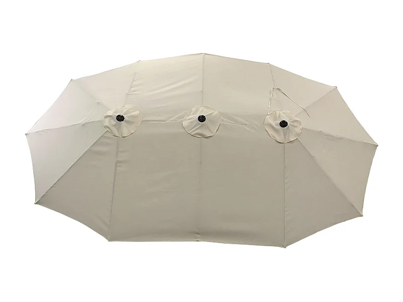 Parasol double 2,7x4,6m LINAI beige - HAPPY GARDEN