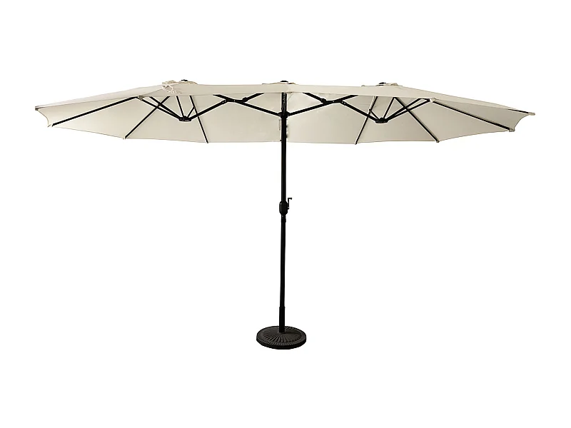 Sombrilla doble 2,7x4,6m LINAI color beige