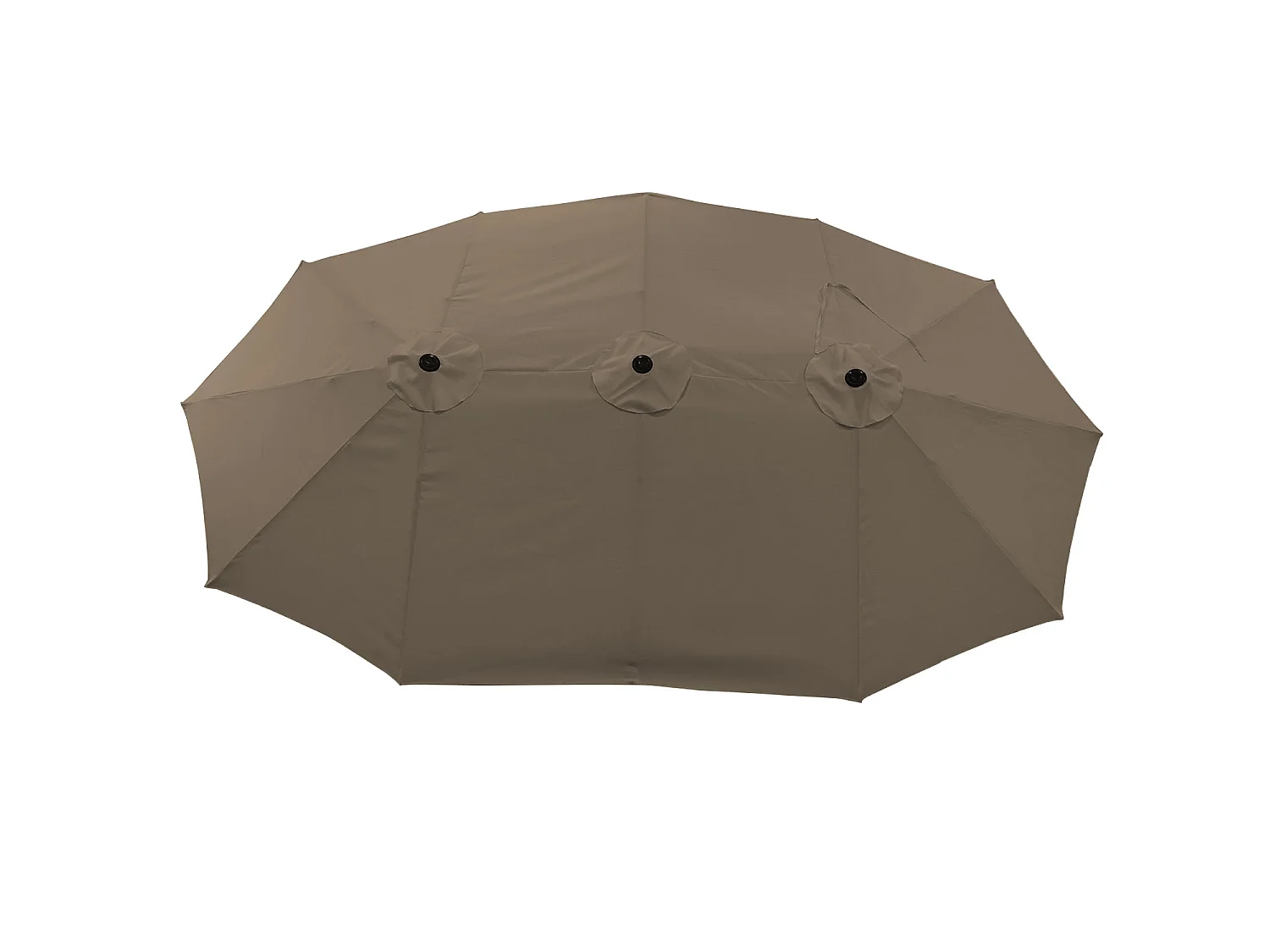 Ombrello doppio 2,7x4,6m LINAI taupe
