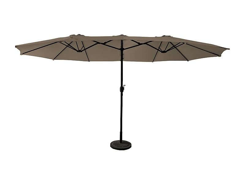 Ombrello doppio 2,7x4,6m LINAI taupe