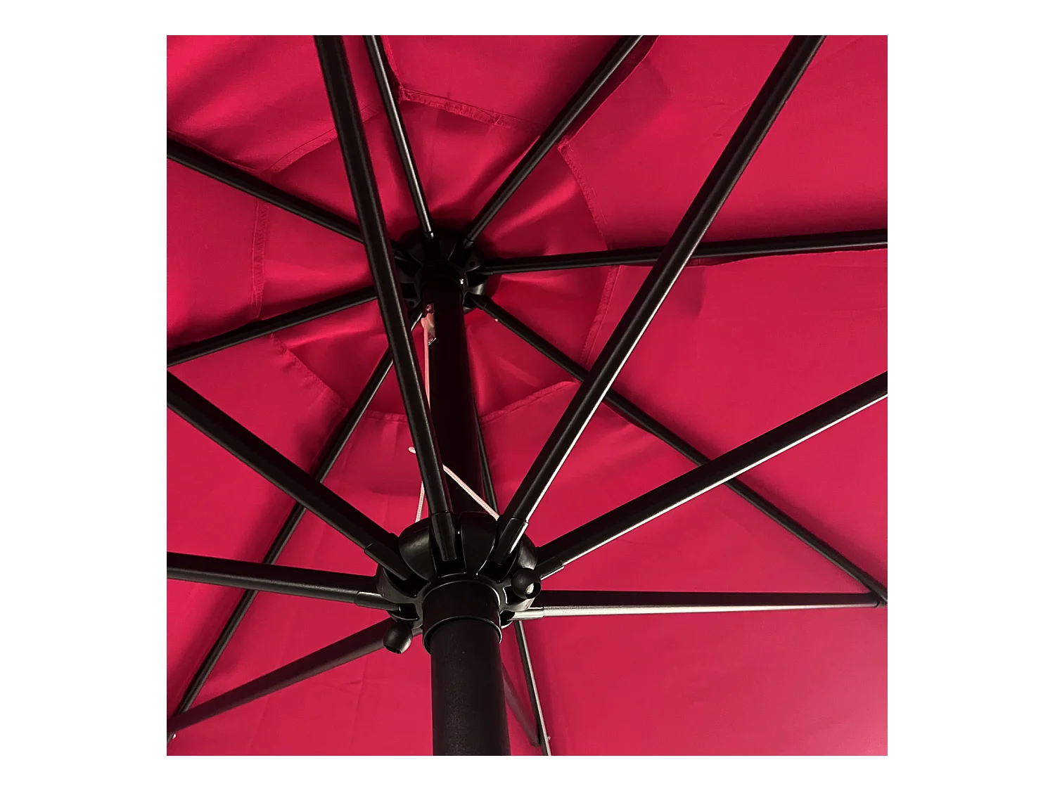 Gerader Sonnenschirm HAPUNA rund 3,30m Durchmesser fuchsia