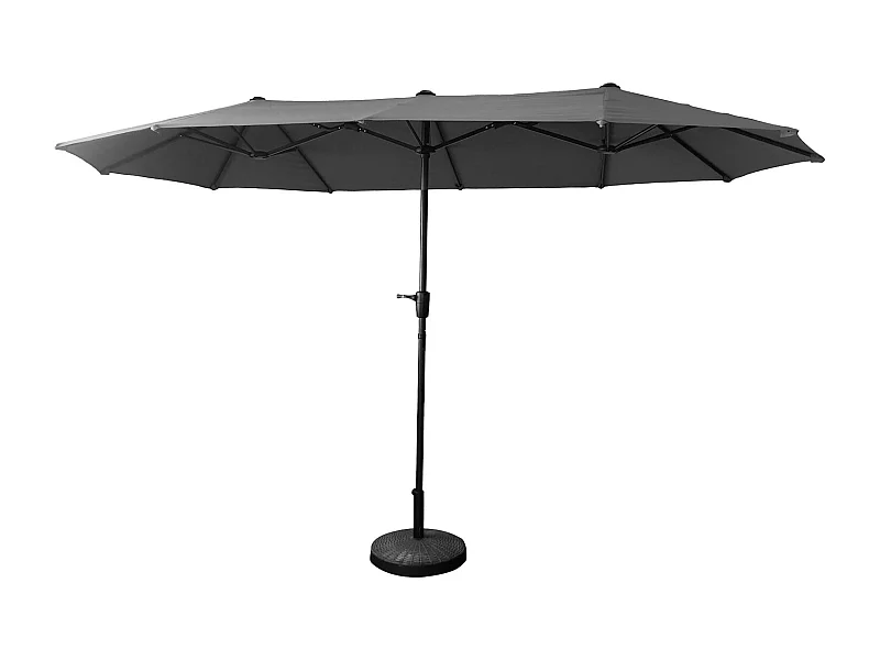 Guarda-chuva duplo 2x4m LINAI cinza