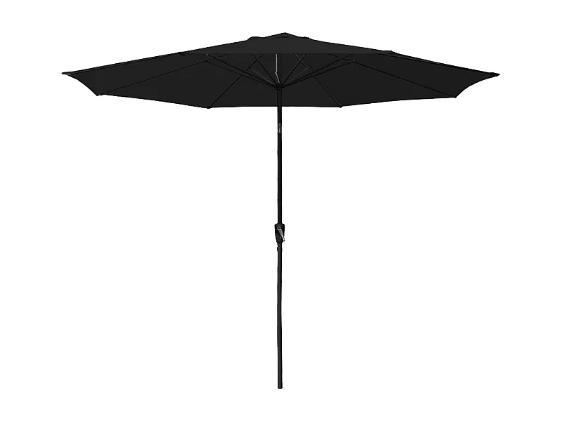 HAPUNA rechte ronde parasol 3,30m diameter zwart