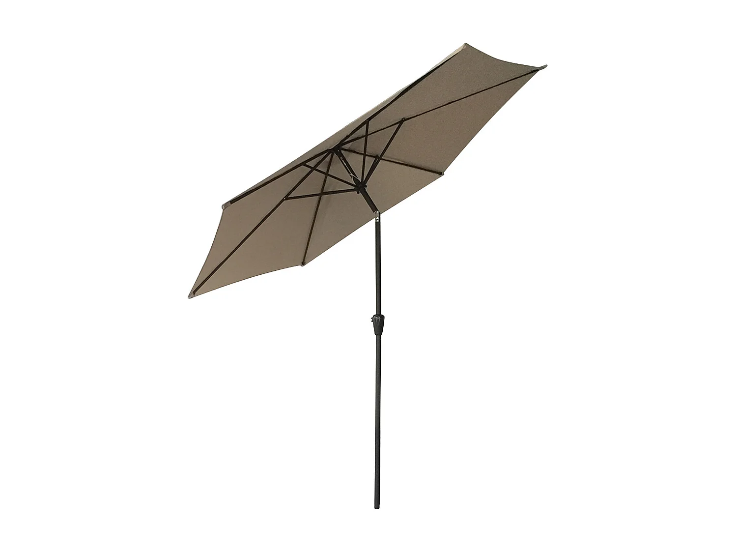 Gerader Sonnenschirm HAPUNA rund 2,70m Durchmesser taupe