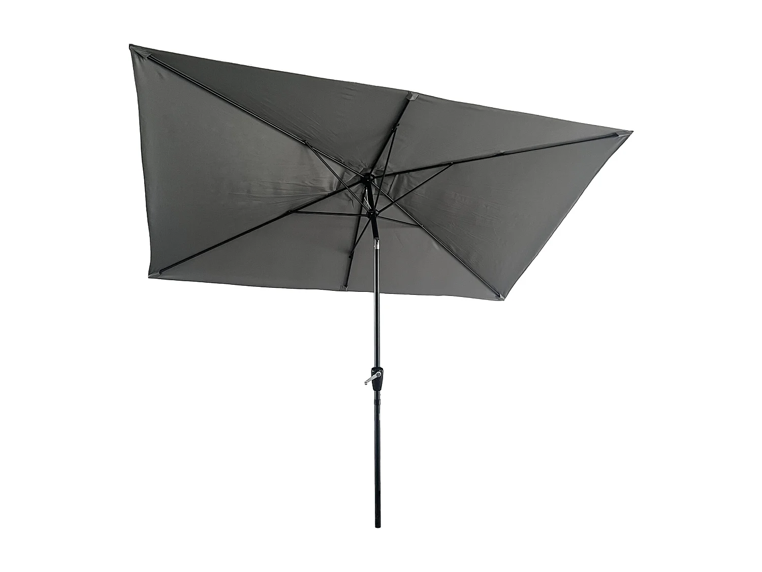 HAPUNA rechthoekige rechte parasol 2x3m grijs
